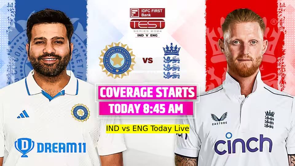 IND vs ENG Today Live